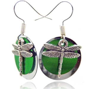 Dragonfly Disk Earrings