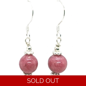 Thulite Drop Earrings