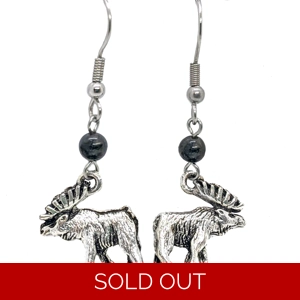 Moose & Moonstone Earrings