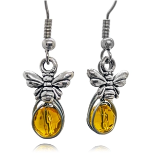 Bee Drop Earrings