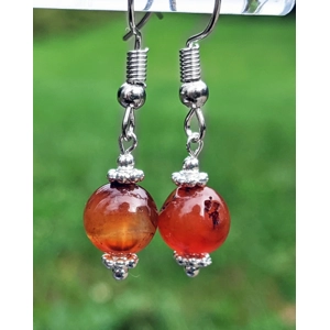 Simple Orange Earrings