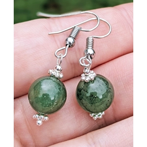 Simple Green Earrings