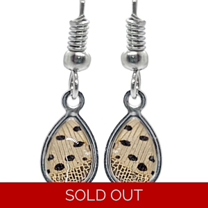 Spotted Lanternfly Tiny Teardrop Earrings