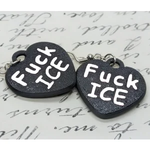 Fuck ICE earrings