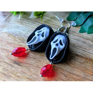 Scream Ghost Face Earrings