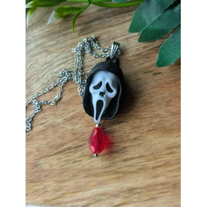 Scream Ghost Face Necklace