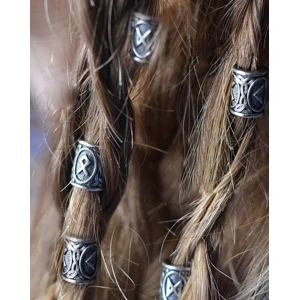 Viking Rune Hair Beads