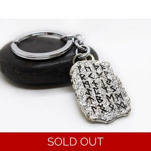 Viking Rune Stone Keyring