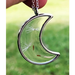 Dandelion Moon Wish Necklace
