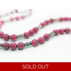 Beaded National Gemstone Necklace