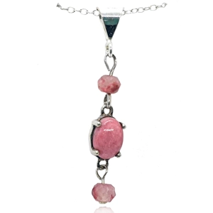 National Gemstone Dangle Necklace