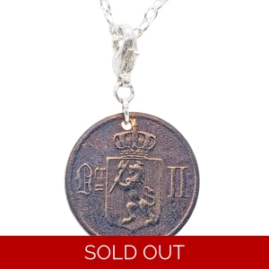 Lion Øre Coin Necklace