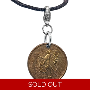 Lion Øre Coin Necklace