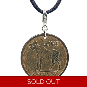 Moose Øre Coin Necklace