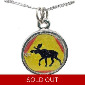 Moose Crossing Necklace