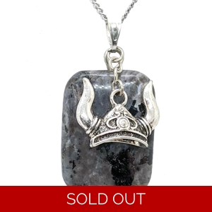 Viking Helmet & Moonstone Necklace