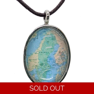 Scandinavia Map Necklace