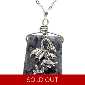 Dragon & Moonstone Necklace