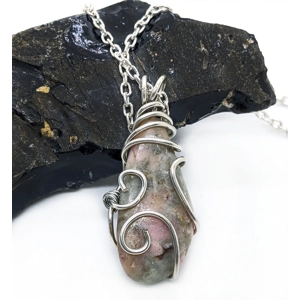 Natural Wire Wrapped Stone Necklaces