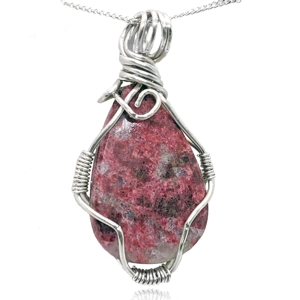 Wire Wrapped Pendant Necklace