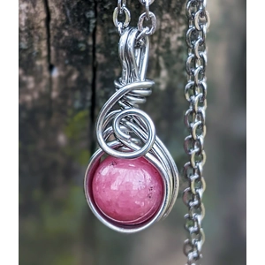 Half Herringbone Thulite Necklace
