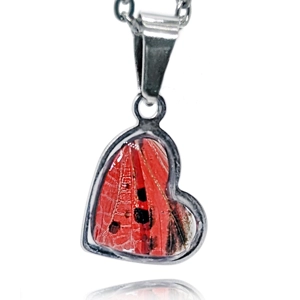Spotted Lanternfly Tiny Heart Reversible Necklace