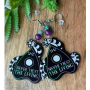 Never Trust the Living Beetlejuice Movie Earrings