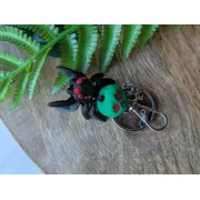 Poison Apple Spider Keychain