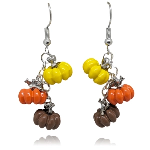 Fall Pumpkin Bunch Earrings