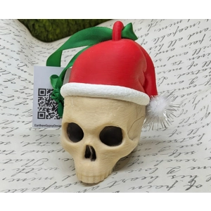 Santa Skull Ornament