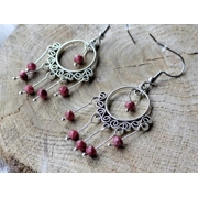 Chandelier & Thulite Earrings