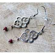 Filigree Twist Thulite Earrings