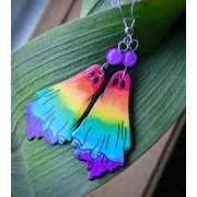 Rainbow Ghost Earrings