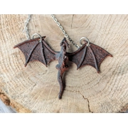 Tiny Flying Dragon Necklace