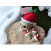 Santa Skull Ornament