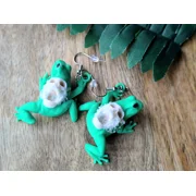 Skull Frog Earrings