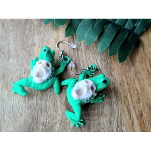 Skull Frog Earrings