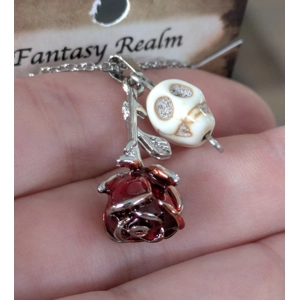 Rose & Skull necklace