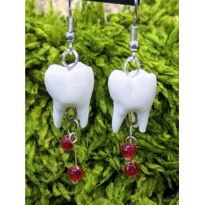 Human Teeth Earrings
