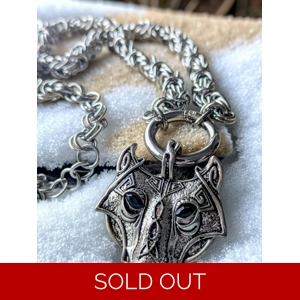 Fenrir (Wolf) Chainmaille Necklace