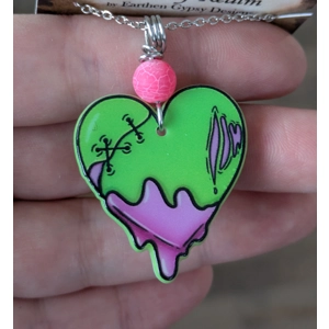 Zombie Love - Heart Necklace