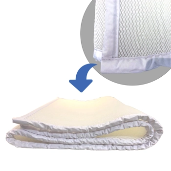 Light Mattress with Cover over Diamond Textured Mattress Foam.