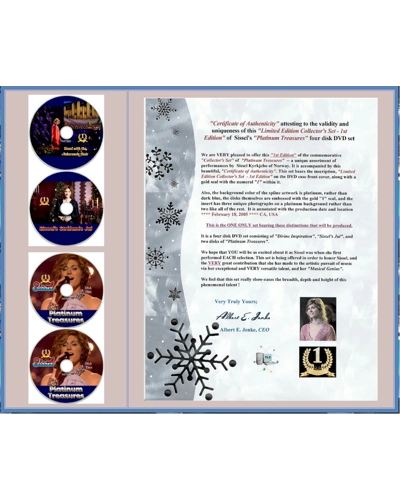 Sissel - "Platinum Treasures" Limited Edition Collector's DVD Set -- 1st Edition
