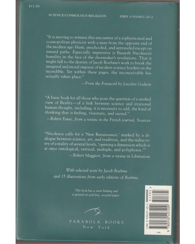 Science, Meaning, & Evolution: The Cosmology of Jacob Boehme by Nicolescu