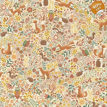 Makower - Hello Autumn - Wild Wood - Cream