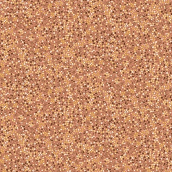 Makower - Hello Autumn - Mini Blooms - Pink (Brown)