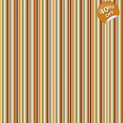 Makower - Hello Autumn - Cinnamon Stripe