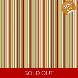 Makower - Hello Autumn - Cinnamon Stripe