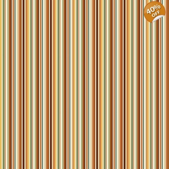 Makower - Hello Autumn - Cinnamon Stripe