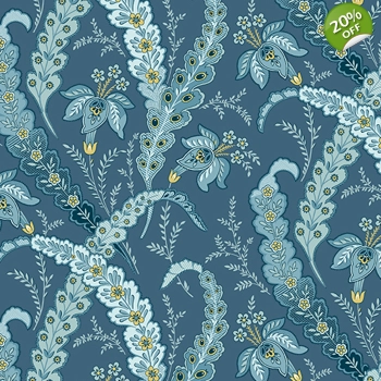 Laundry Basket Quilts - Ribbon Glass - Blue